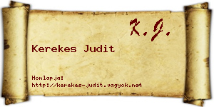 Kerekes Judit névjegykártya